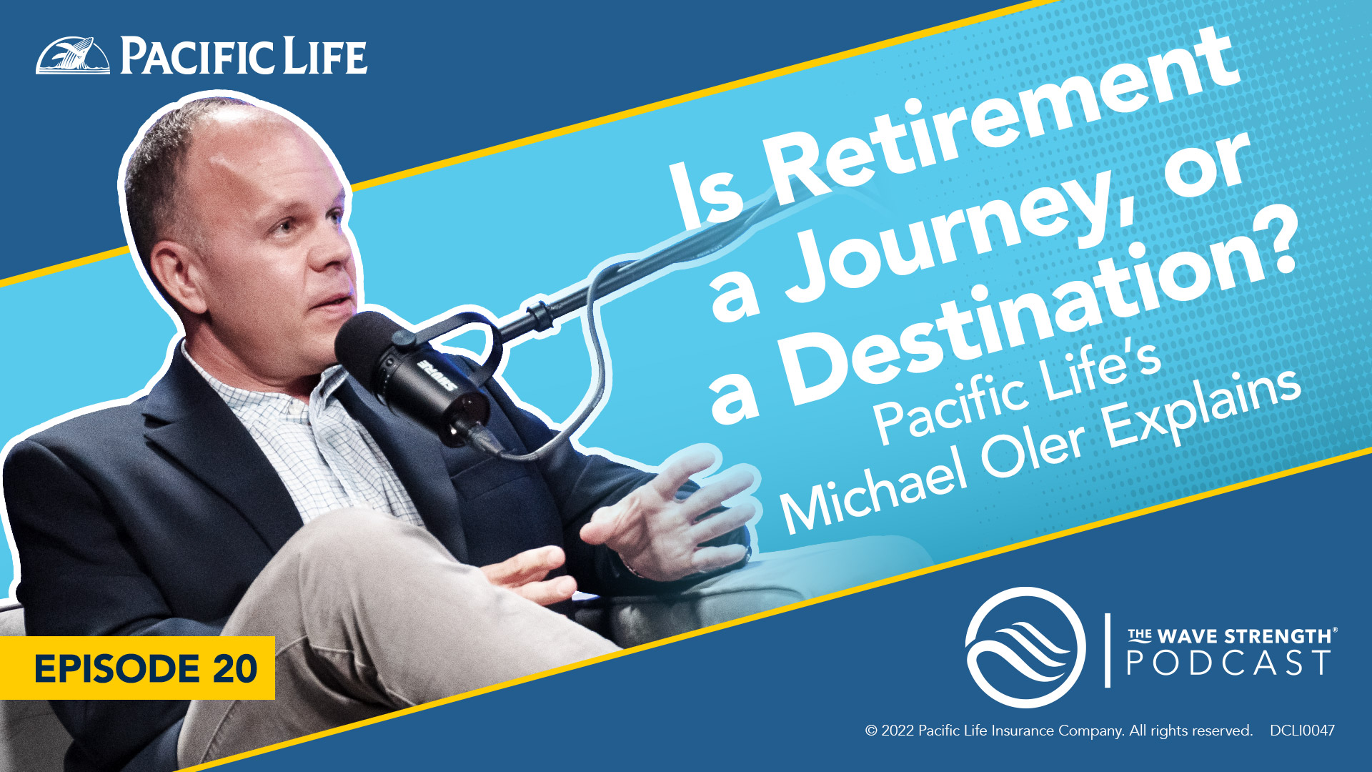 Michael Oler, Head of Defined Contribution Lifetime Income at Pacific Life, sitting during a podcast